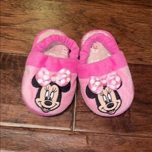 DISNEY Minnie Mouse Slippers Sm(5/6) pink​